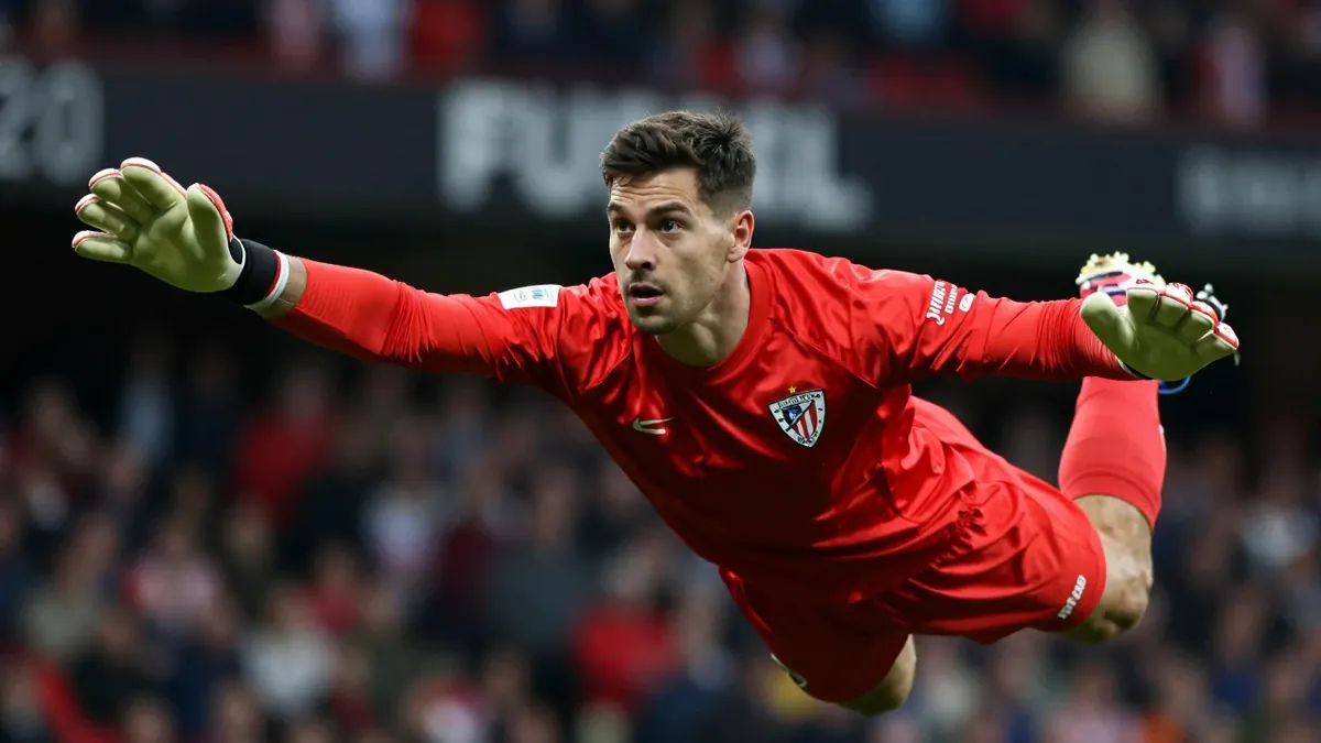 Athletic Bilbao lost 2-0 at Camp Nou, where Unai Simón made key saves and Barcelona's coach noted Lamine Yamal's improved...